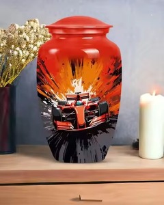 Urne funéraire pour cendres humaines Urne adulte pour cendres adulte pour femme et homme Modèle d'amour rose-Oiseau volant Grandes urnes décoratives - Product Image 4