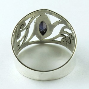 Nuage de désir!! Bague en argent Sterling 925 Iolite bleue en forme de Marquise, bijoux en argent indien 925 en ligne - Product Image 3