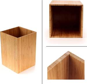 Ensemble de 5 pièces en bois très demandé, tendance et écologique : plateau, distributeur de lotion, porte-savon, porte-brosse à dents, poubelle pour salle de bain - Product Image 6