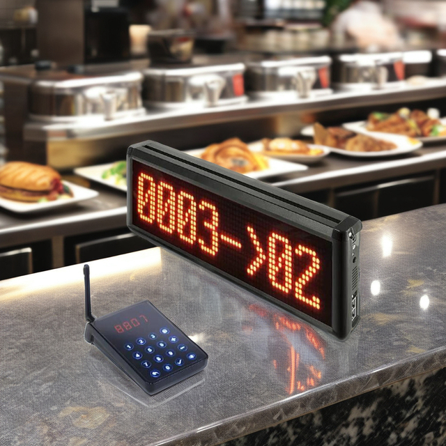 Fast Food Restaurant Wireless Queue Call System for Cafe Clinic and Hospital Service