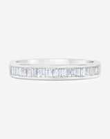 Anillo Apilable de Diamantes Cultivados en Laboratorio con Corte Baguette de 3.5mm, Oro Sólido de 14k/18k, 0.39ct, Claridad VS, Anillo de Boda Delicado y Minimalista