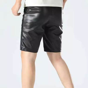 กางเกงขาสั้นหนังแท้สำหรับผู้ชายทรงเข้ารูปสไตล์ลำลองสัมผัสนุ่มสบายกางเกงขาสั้นแฟชั่นสำหรับการเดินทางกลางแจ้งยิม - Product Image 4