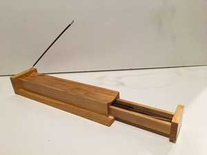 Traditional Wooden <b>Incense</b> Burner <b>Holder</b> For Temple Prayer Room Decoration Natural Wood <b>Stick</b> <b>Incense</b> Stand Ash Catcher - Product Image 3