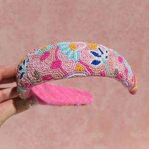 Serre-tête élégant brodé de perles pour femme – Idéal pour les occasions spéciales et la mode - Product Image 3