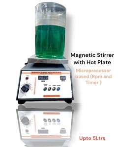 Agitador Magnético con Placa Calefactora MAYALAB 2L, Equipo de Laboratorio con Función de Calentamiento, Pantalla Gráfica, Protección IP56 - Product Image 3