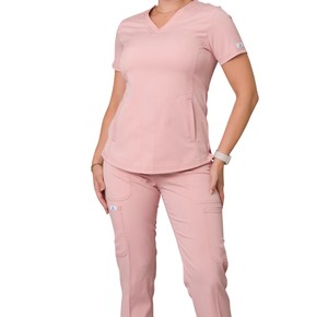 Comfortable Women's Medical <b>Uniform</b> <b>Scrubs</b> Set Breathable Nursing Hospital Healthcare Apparel - Product Image 3