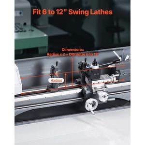 Set di 6 Portautensili a Cambio Rapido per Tornio, Tipo a Cuneo, Accessori per Portautensili da Tornitura, Adattatori per Portautensili Rapidi - Product Image 2