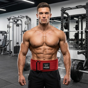Ceinture de musculation en nylon robuste avec boucle à verrouillage rapide pour l'entraînement de force, les squats, les soulevés de terre et le soutien pendant les séances de gym - Product Image 6