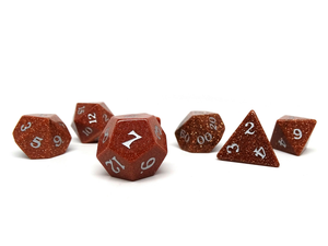 Dados de piedra de alta calidad, piedra de oro roja, cristal natural, piedras preciosas curativas de reiki, piedra grabada, juego de dados personalizados, cristal vikingo - Product Image 2