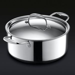 Antique Stainless Steel Casserole Modern Kitchen Serving Dish for Food Storage Cooking Presentation and Dining <b>Table</b> Decoration - Product Image 1