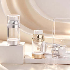 Silk Screen Printing Serums <b>Plastic</b> <b>Bottles</b> New Round Airless Pump Customizable <b>100ml</b>/120ml/150ml <b>Bottles</b> - Product Image 4