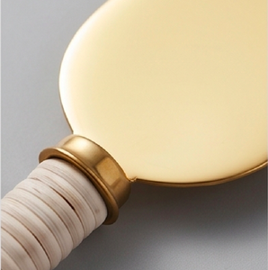 Modern <b>Cheese</b> <b>Knife</b> <b>Set</b> Of 3 With Gold Finish And Rope Handles Dishwasher Safe Ideal For Serving Use And Cutting Use - Product Image 2