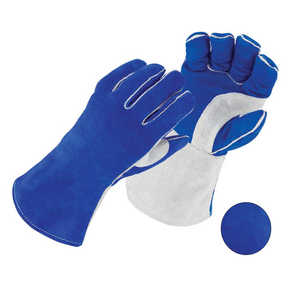 Best Hot Selling Top Quality Split Leather Welding Work <b>Gloves</b> Fire & Heat Resistant Wool Lining Welder Working <b>Gloves</b> - Product Image 2