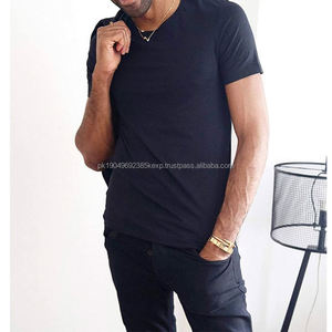 Alta calidad bajo precio fábrica fabricante 95% algodón 5% Elastano camiseta - Product Image 4