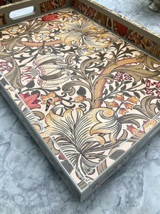 Handmade Wabi-Sabi Enamel Customized Unique Pattern <b>Large</b> Snack Serving <b>Trays</b> With Universal Overseas INDIA at Targeted Price - Product Image 5