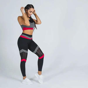 Nuevo Diseño Conjuntos Deportivos para Mujer de Secado Rápido, Bra de Yoga con Espalda Cruzada y Leggings de Cintura Alta con Efecto Push-Up, Conjuntos de Gimnasio para Mujer - Product Image 6