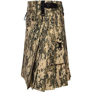 Kilt écossais camouflage pour homme, en coton des Highlands, avec poches à rabat, 100% coton - Product Image 3