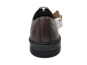 Chaussures Oxford en cuir véritable marron pour homme, bout rond, à lacets, respirantes, style marche toutes saisons - Product Image 2