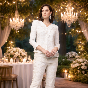 Ensemble coordonné pour femme, look luxueux |   Ensemble haut et bas assorti inspiré des créateurs pour les marques de mode et la vente en gros en Inde - Product Image 3