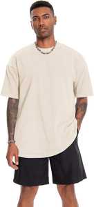 T-shirt oversize pour homme, streetwear, coton, manches courtes, t-shirt oversize pour homme, décontracté d'été - Product Image 2