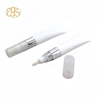 Emballage de voyage de 25ml contenant de lotion pour le corps avec capuchon rabattable tube de compression doux cosmétique tube déposable écologique en plastique