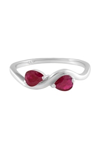 Ruby Ring in 92.5 Sterling Silve KLSR-11841 - Product Image 2