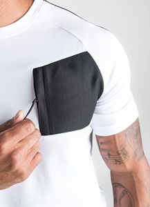 Muscle Slim Men Gym T <b>Shirt</b> Fitness Sports Workout Polyester T <b>Shirt</b> Suitable for Gym Clothing Men - Product Image 4