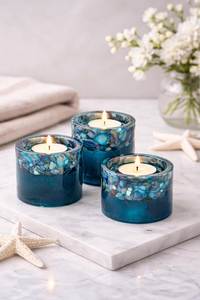 Resin Candle Holder With Premium Craftsmanship For Romantic Decoration And Stylish Interior Design - Product Image 3