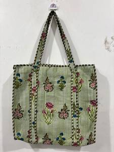 Bolsos de Mano Acolchados de Algodón Hechos a Mano con Parches Bordados, Bolsos de Mano con Cierre, Ecológicos, Estilo Bohemio, para Compras y Viajes - Product Image 5
