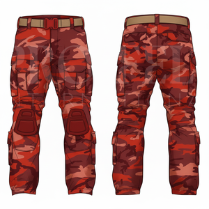 Custom Clothing Camouflage <b>Cargo</b> Pants Manufacturer <b>Men</b> Outdoor Work Trousers High Quality Multi Pocket Casual Utility Pants - Product Image 5