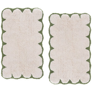 Customised Modern Super Absorbent Eco-Friendly Cotton Tufted Bathmat with Reversible Design for Double Use Luxury Style - Product Image 1