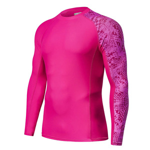 Custom Long Sleeve UPF50 Rash Guard <b>Men</b> Quick Dry <b>Compression</b> BJJ Surfing Swimming Sport <b>Shirt</b> with Digital Printing - Product Image 3
