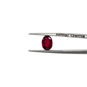 Rubis naturels de Bangkok, ovales calibrés 6x8mm, pierres précieuses naturelles en vrac pour la fabrication de bijoux, prêtes à l'emploi - Product Image 2