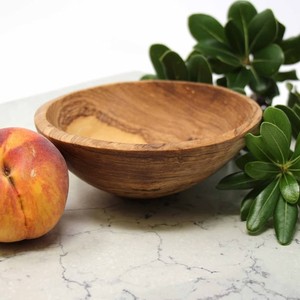 Hand-Carved Olive <b>Wood</b> Bowl with Live Edge | Wholesale Artisan Wooden Bowls India - Product Image 4