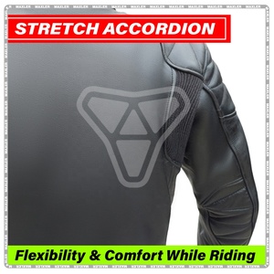 Chaqueta de Motocicleta de Cuero Unisex con Certificación CE |   Chaqueta Deportiva Cortavientos para Motociclistas |   Chaqueta de Cuero Premium Elegante y Duradera para Motociclismo - Product Image 6