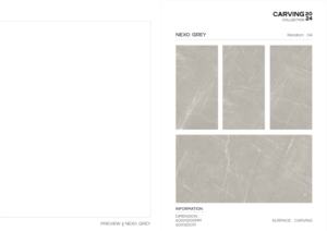 Baldosa de Porcelana Tallada de Diseño, Formato Grande 600x1200, Superficie Texturizada Premium, para Paredes y Pisos, Uso en Interiores y Exteriores - Product Image 3