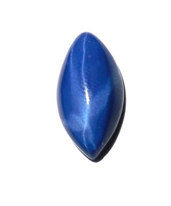 Zafiro Azul Estrella Marquise 10x20 mm 12 Quilates, Cabujón Pulido Creado en Laboratorio con Efecto Estrella de 6 Rayos, 5.5 mm de Altura para Fabricación de Joyas - Product Image 6
