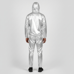 Men Sauna Suit High Performance Sweat Suit Fat Burn Body Shaper Gym Training Fitness OEM Factory <b>Set</b> - Product Image 6