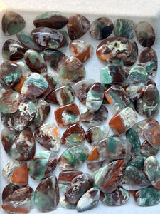 พลอยคริสตัลบำบัดธรรมชาติพลอยพลอยอะความารีนพลอยหลวมสีเขียวคุณภาพสูง - Product Image 4