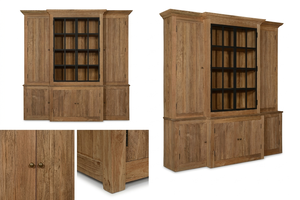 Armoire de rangement grande capacité en bois massif Meira, finition grain naturel, mobilier écologique et contemporain pour usage résidentiel - Product Image 5
