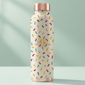 Botella de agua de cobre artesanal de 950ml con diseño de moda, tapa de Metal a prueba de fugas, solución de hidratación para agua hirviendo - Product Image 3