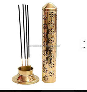 Quemador de Incienso Portátil de Latón, Popular para Varillas de Incienso, Primavera, Verano, Otoño, Decoración Aromática para el Hogar, Estilo Indio - Product Image 4