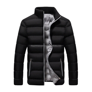 Logotipo personalizado al aire libre ligero cálido pato pluma hombres poliéster con capucha invierno burbuja Puff abajo abrigo Puffer chaquetas con capucha - Product Image 2