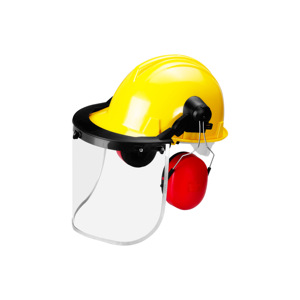 Casco de Seguridad H101 AL con Protector Facial Integrado y Orejeras, Ajuste Ajustable, Diseño Cómodo para Trabajadores Industriales - Product Image 1