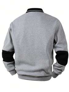 Hot Selling Customized Logo Printing Solid Lined Breathable 300g Fleece <b>Fabric</b> Pullover Winter Wear High Quality Men Sweatshirts - Product Image 3