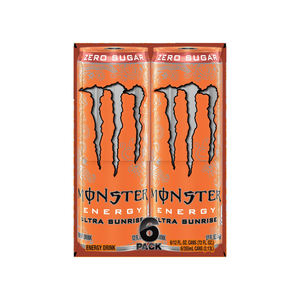 Energy Drink Sugar Free 500ml Can Citrus Monster Ultra Sunrise Orange Flavor High Caffeine Refreshing Energy Boost <b>Beverage</b> - Product Image 1