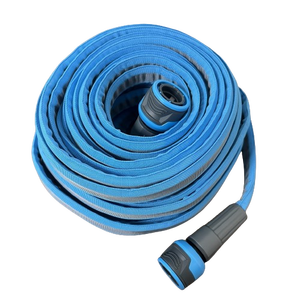 Manguera de jardín duradera de servicio pesado de 50 pies con conectores rápidos 250 psi Presión de explosión Adaptador de agua BSP amigable con el carrete sin torceduras - Product Image 4