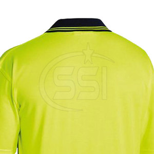 Road Projects Safety Polo Shirt ANSI Class 2 <b>LED</b> Flash Waterproof Breathable Reflective Classic Collar Industrial Apparel - Product Image 6