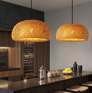 Lámpara Colgante de Bambú Tejida a Mano de Primera Calidad, Lámpara Colgante de Madera Sostenible, Decoración Zen para el Hogar, Proveedor OEM - Product Image 2