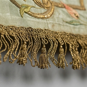 Luxury Hand Embroidered Virgin Mary Church <b>Banner</b> Gold Bullion Wire Embroidered Christian Ceremonial <b>Banner</b> - Product Image 2